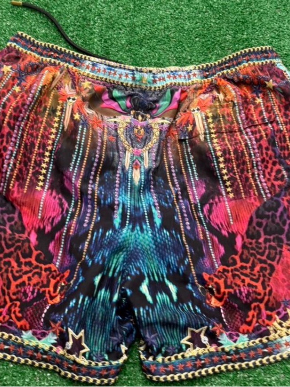 Camilla Men’s Multicolor Printed Swim Trunks - Picture 2 of 8